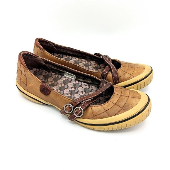 Merrell Shoes - Women's 8 (38.5) MERRELL Zodiac Golden Taupe Leather Comfort Mary Jane Loafer